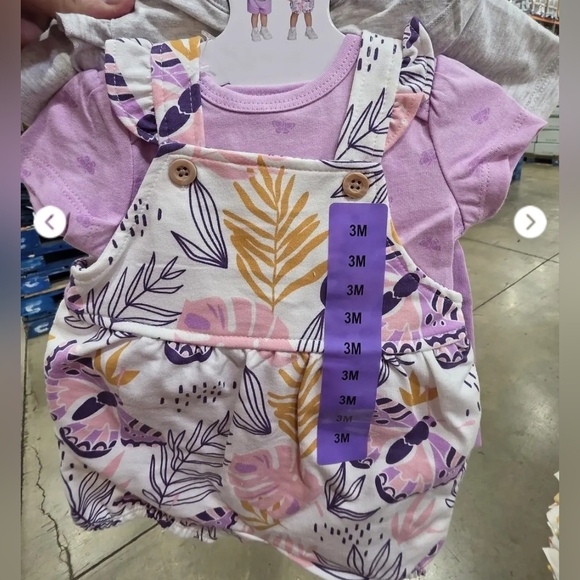 Charming Kids Floral Matching Set - Purple, Pink, and Yellow - Picture 1 of 3